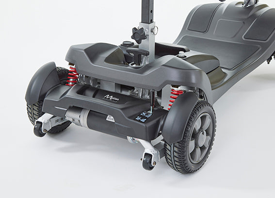 Front and rear suspension for a comfy ride