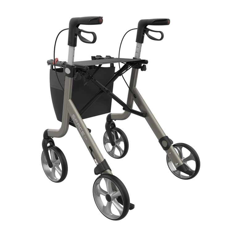 Space LX Rollator Champagne Rear On