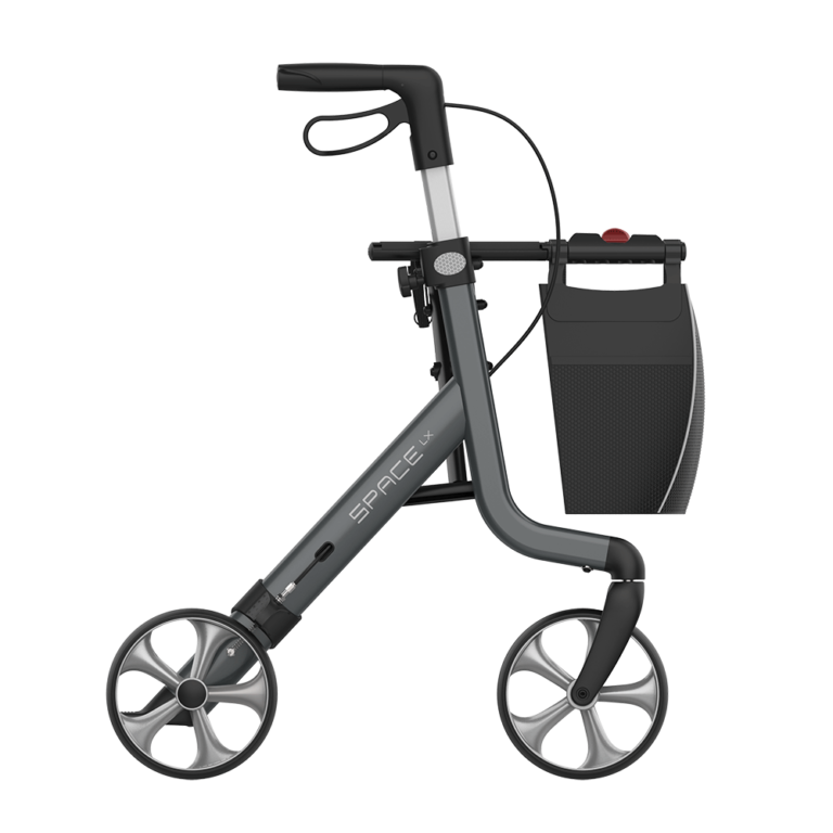 Space LX Rollator Space Grey Side On