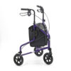 Aluminium Tri Wheel Walker Purple