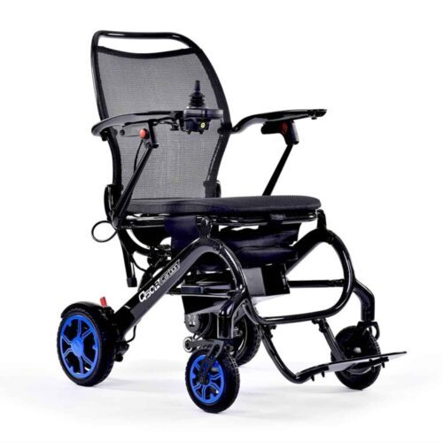 quickie q50r carbon folding powerchair